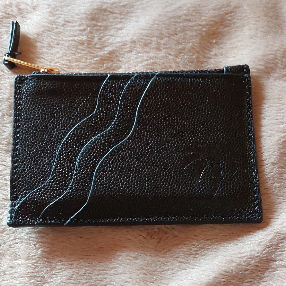 Palm Angels Pebbled Calfskin Card Holder